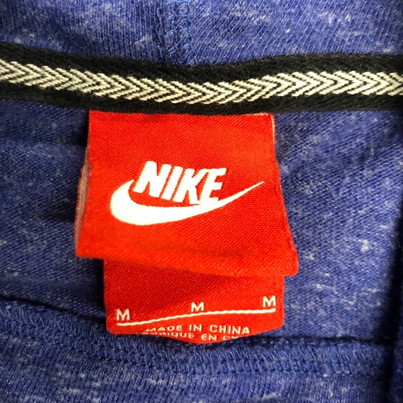 Nike Just Do It Hoodie! Heather Blue great shape! - Picture 5 of 6